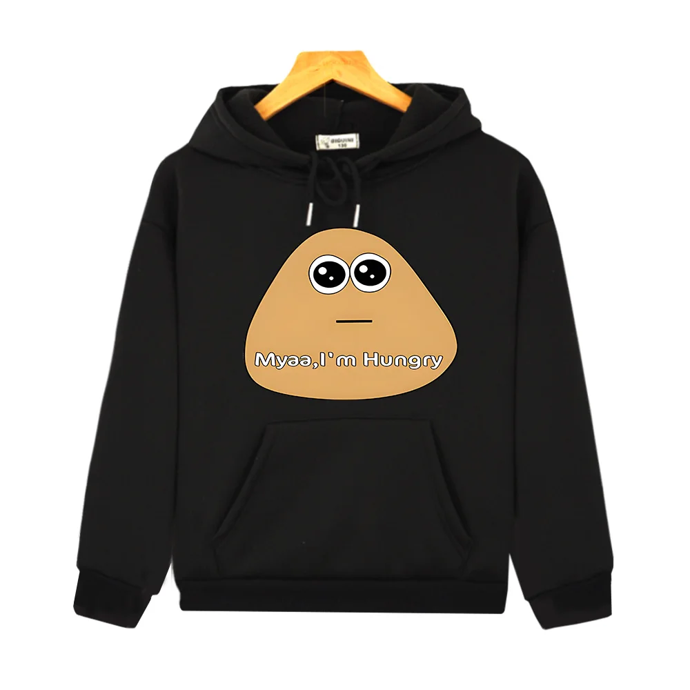 Alien Papa Pou Funny Hoodies for Boys Kids Cartoon Print Sweatshirts Children Clothing Long Sleeve Toddler Girls Clothes Tops