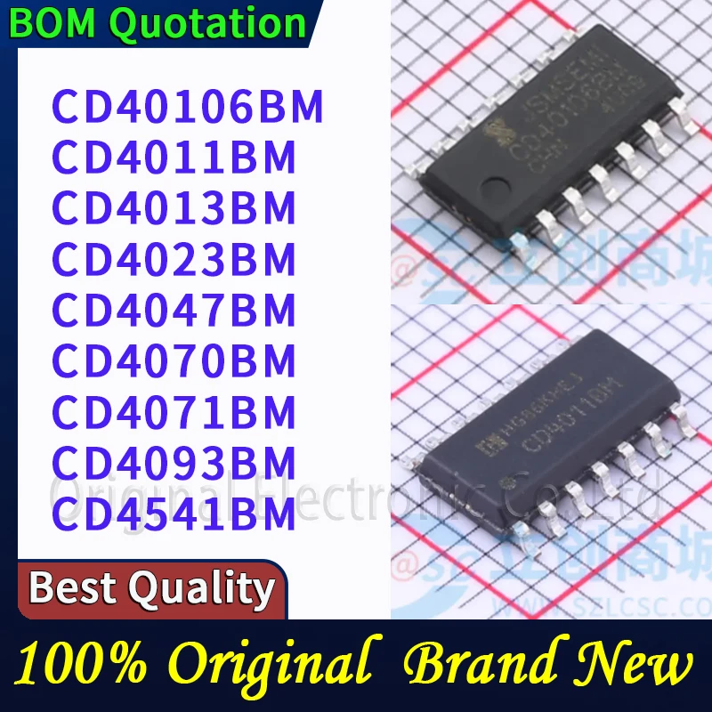 

20pcs/lot CD40106BM CD4011BM CD4013BM CD4023BM CD4047BM CD4070BM CD4071BM CD4093BM CD4541BM In stock Original High quality