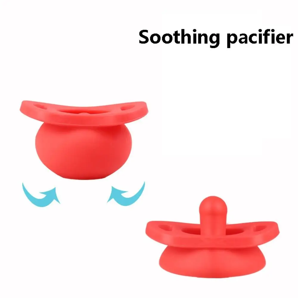 1PC Retractable Soothing Pacifier Puzzle Dust Prevention Teeth Grinding Pacifier Silicone Pollution Prevention