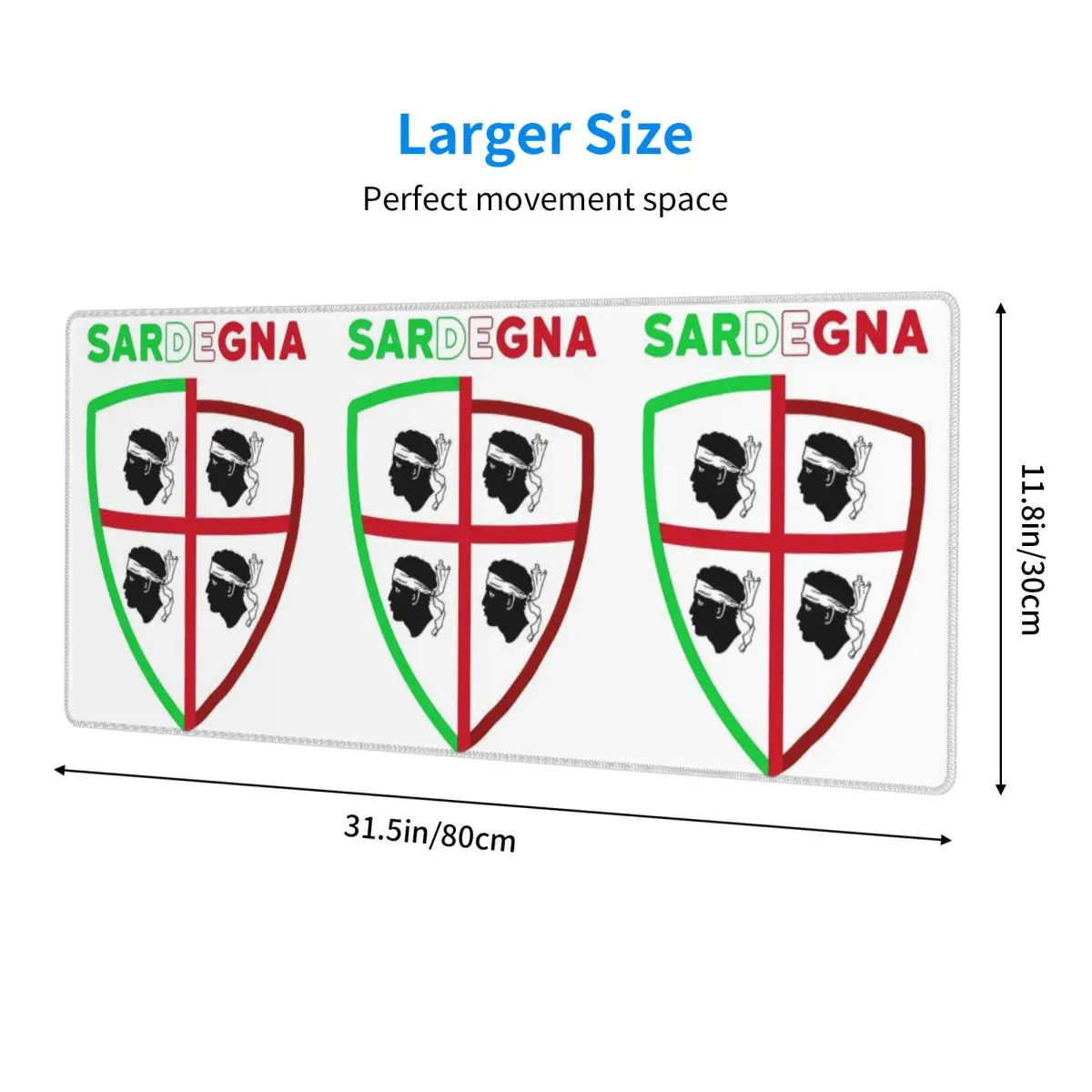 Large Mouse Pad Corsica Flag French Corsican Pride Gamer PC Laptop Mats Keyboard Carpet Computer Gaming Desk Mat