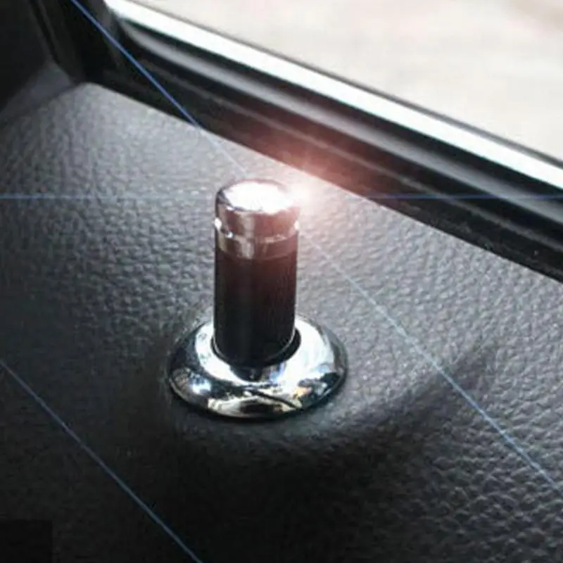 

Car Door Lock Knob Kit 4x Carbon Fiber Auto Door Lock Pin Cover Set Truck Lock Set Car Locks Car Interior Accessories For SUV