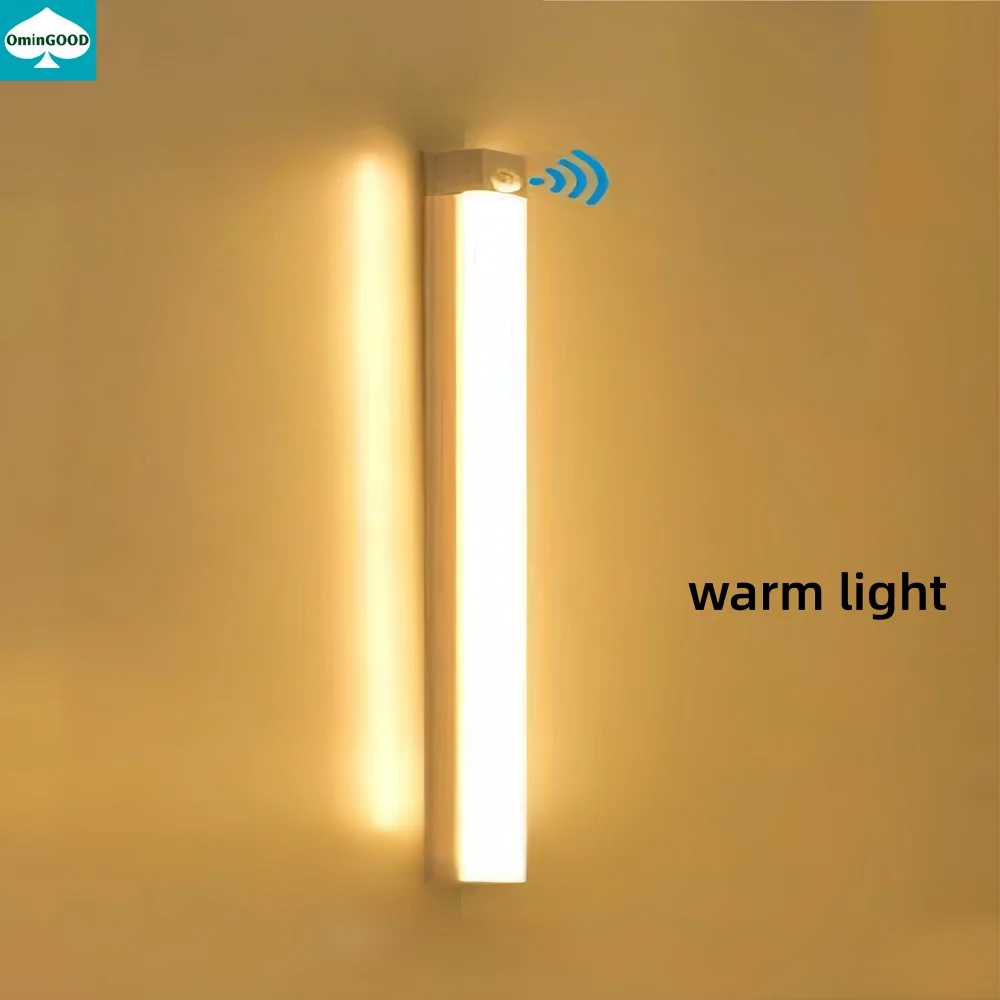 Oplaadbaar LED-licht, draadloos bewegingsdetectielicht, verlichtingsstrip onder binnenkast, gangdetectielamp
