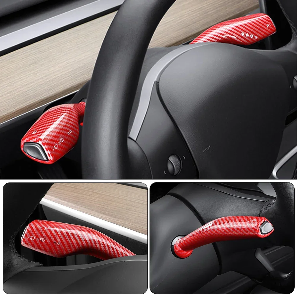 Wiper Gear Lever Decorative Cover Trim For Tesla Model 3 Y 2017-2023 Interior Decorative Stickers Car Modification Accessories