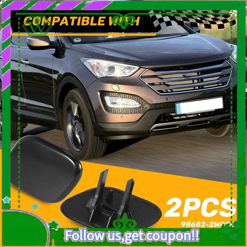 

AC34-98681-2W000 (LH)& 98682-2W000 (RH) Front Bumper Headlight Cover Headlight Cleaning Cap For Hyundai Santa Fe DM 2013-2015