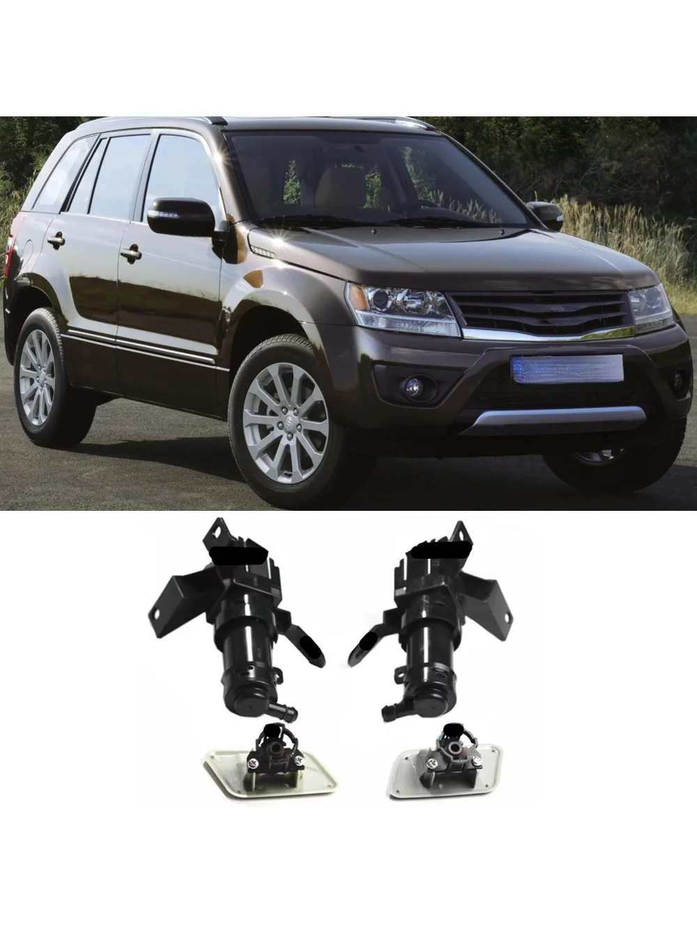 Buse ou couvercle pour Suzuki Grand Vitara, jet de pulvérisation de lumière de sauna, 1 ou 4 pièces, 2006-2011, 39156-65J01 39155-65J01