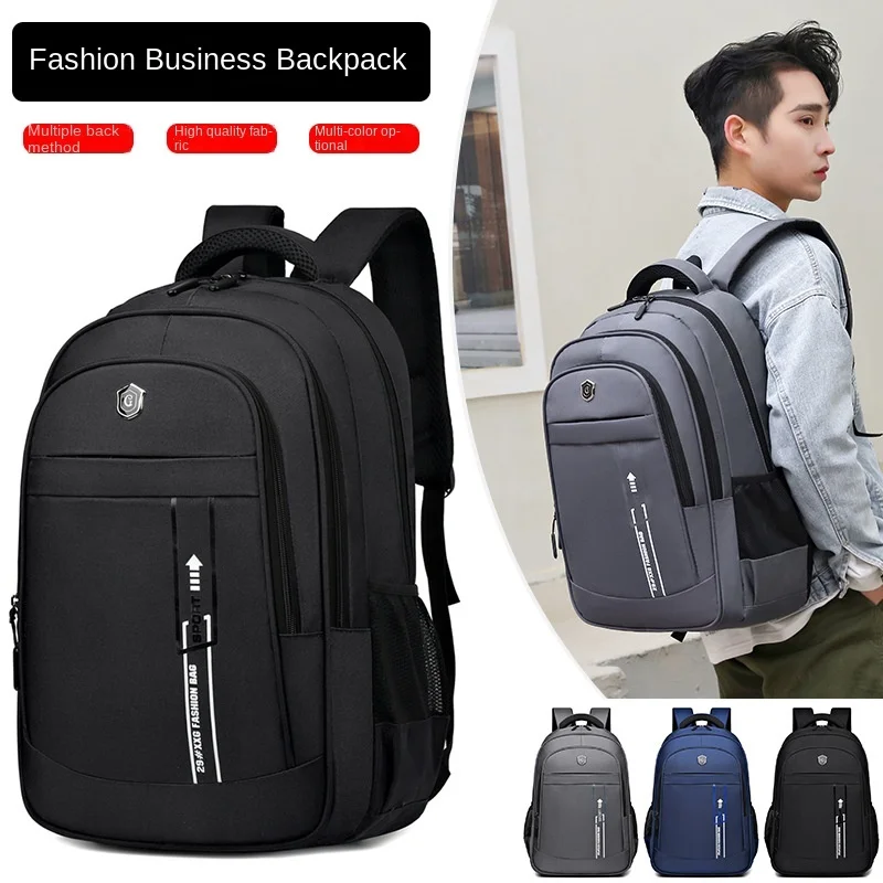 

Повседневная сумка для ноутбука, уличный походный рюкзак из ткани Оксфорд, мужская модная дорожная сумка с несколькими отделениями, двойные сумки на плечо