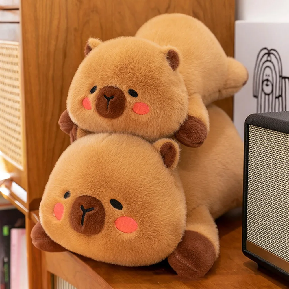 

Kawaii Pillow Capybara Plush Toy Soft Fluffy Capybara Plush Doll Cute Animal Capybara Stuffed Doll Room Decoration