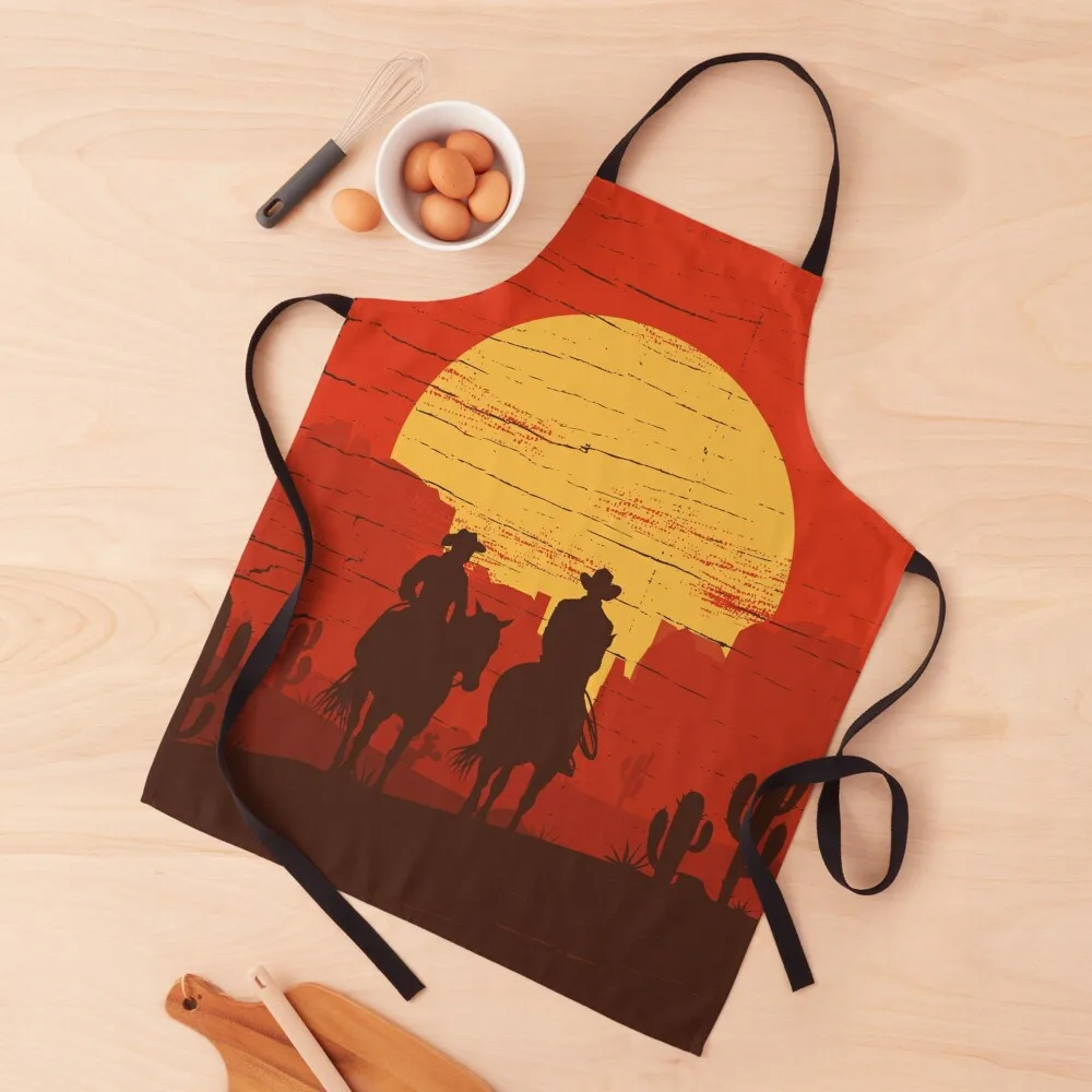 

Cowboys of the Wild West - Journey Apron cleanings Barista Apron