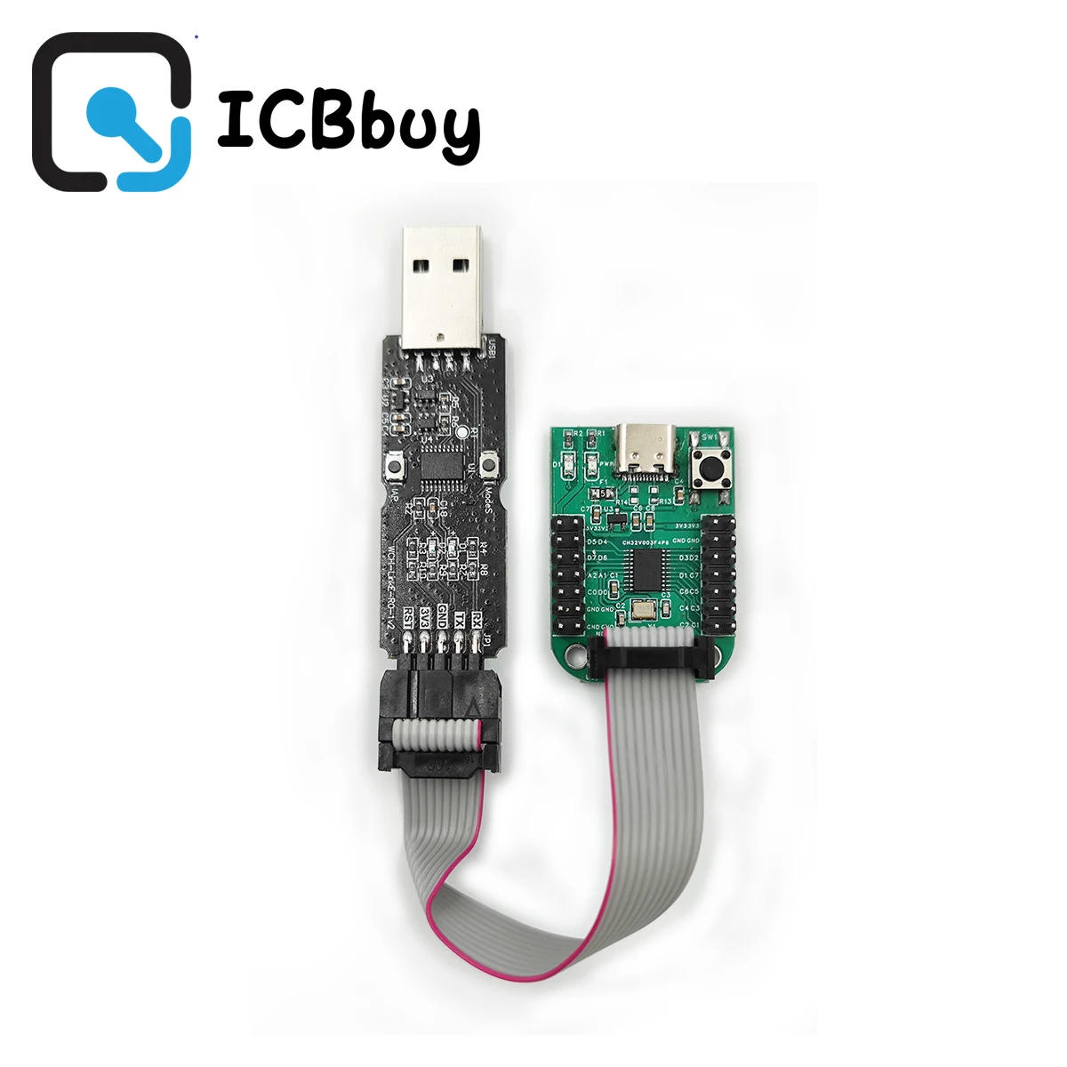 CH32V003 EVT Development board CH32V003F4P6 MCU QingKe RISC-V2A 1-wire SDI System Main Frequency 48MHz WCH