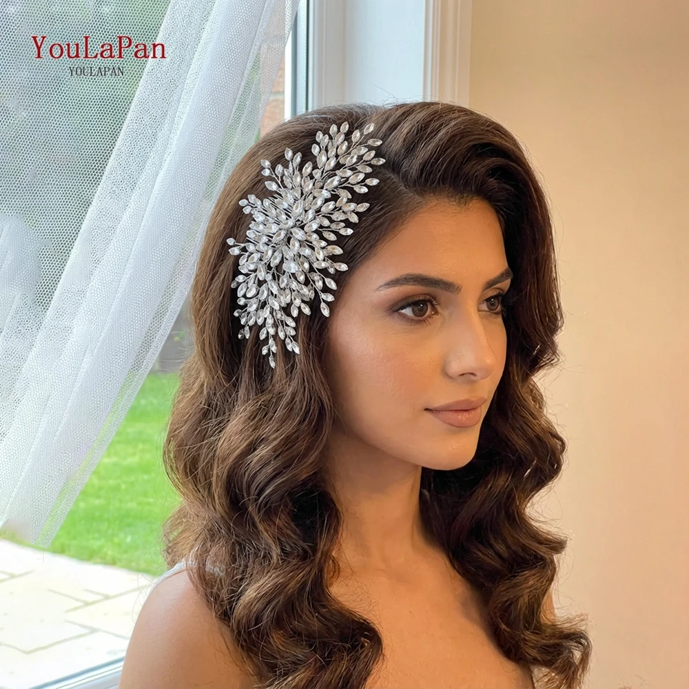 

YouLaPan Exquisite Handmade Women's Rhinestone Hair Comb Suitable Bridal Wedding Banquets Dance Party Hair Accessories HP966