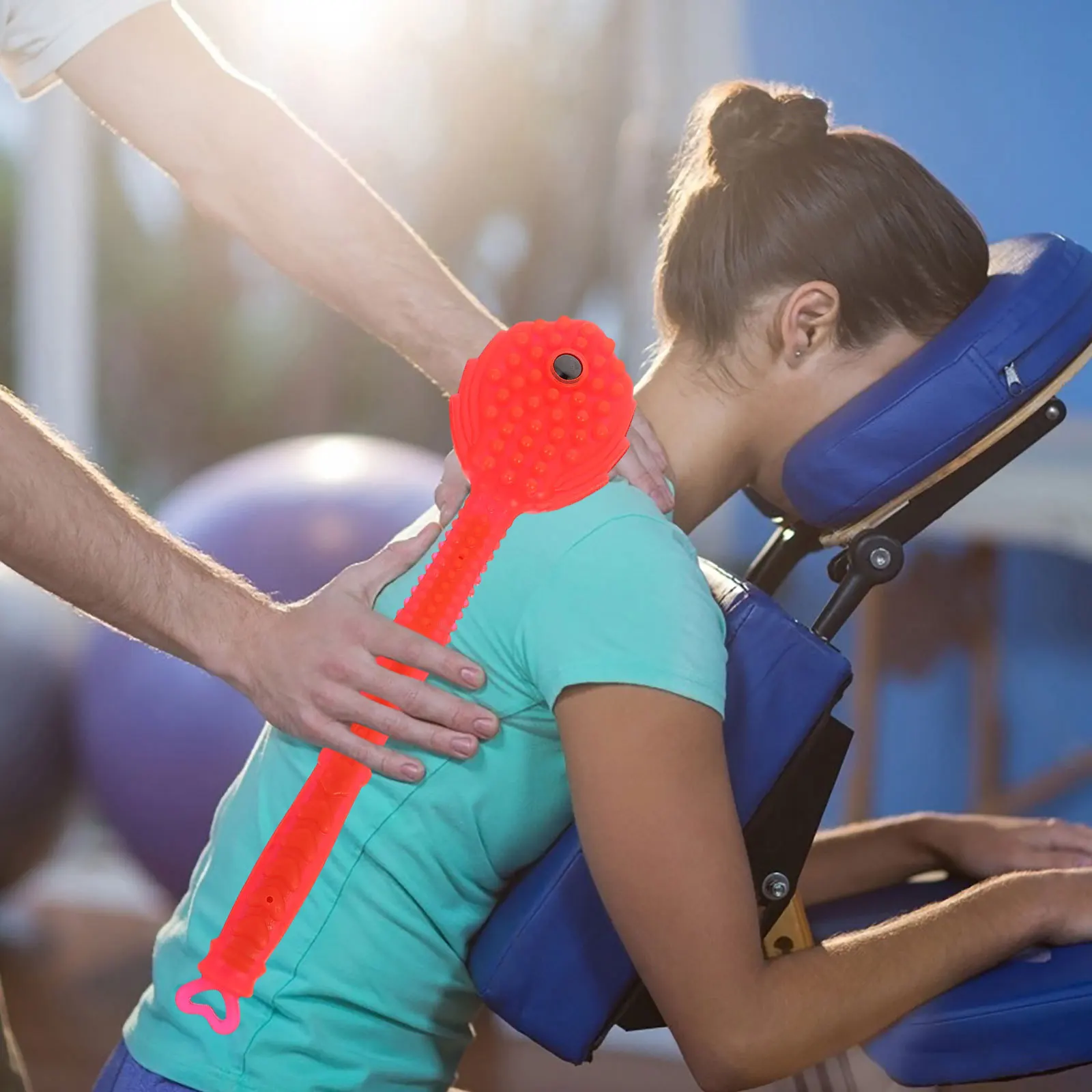 

Massage Hammer Pat Stick Ergonomic Design Long-Lasting Use for Blood Circulation Massage Tool for Hips and Shoulders