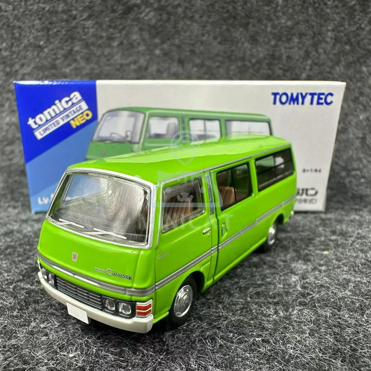 2410 TOMYTEC 1/64 TLV LV-N323a nissan Jiaben E20 Kolekcja modeli wózków ze stopu zielonego dekoracji