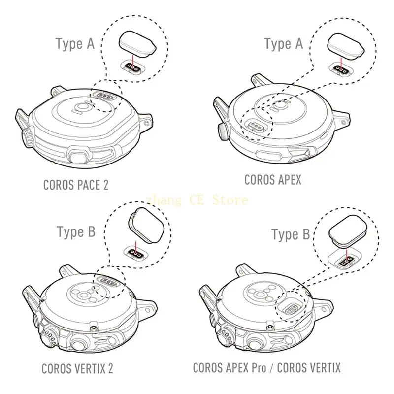 M5TD Dust Plug для Coros Pace 2 Vertix 42/46 мм Wwatch Silentcheatch Silay Port Protect