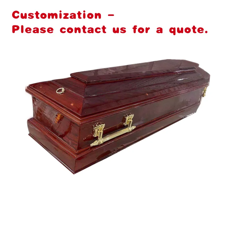 

custom.Factory Direct Sale European Style Solid Wood Coffin Cheap Wood Coffins