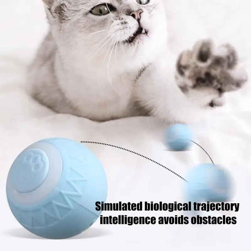 Cat Interactive Ball Smart Cat Toys Indoor Automatic Rolling Magic Ball Electronic Interactive Cat Toy Cat Game Accessories