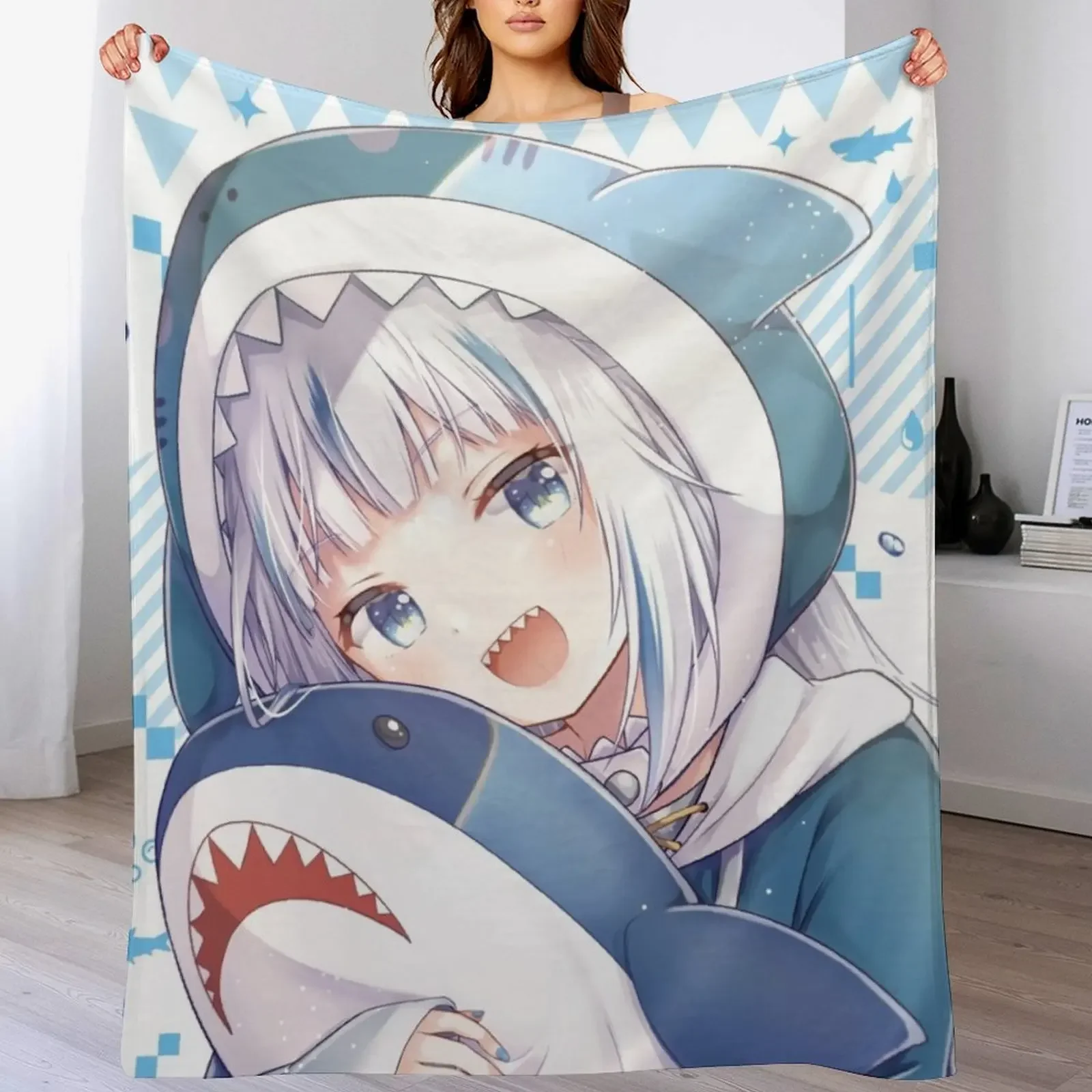 

Gawr Guraa Throw Blanket Cute Stuffeds for babies cosplay anime Blankets