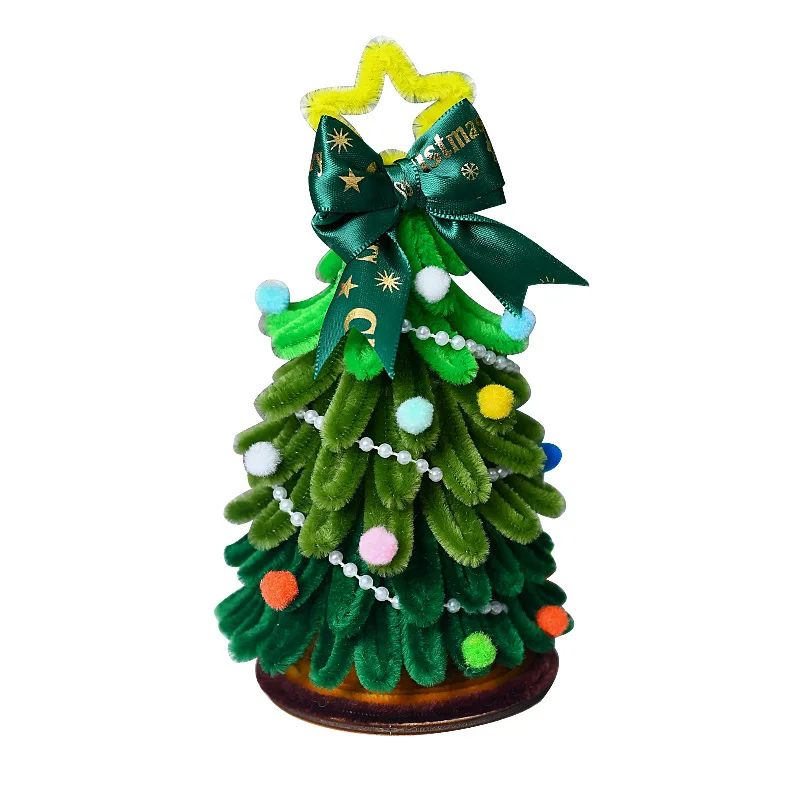 Christmas Twist Stick DIY Christmas Tree Handmade Gift Creative Woven Material Package Tabletop Ornament Decoration