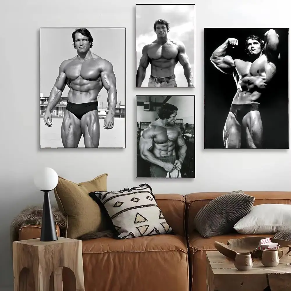 A-Arnold S-Schwarzenegger Poster Decorative Wall Art for Living Rooms, Bedrooms, Bars & Cafés, Stylish Home Décor Gift