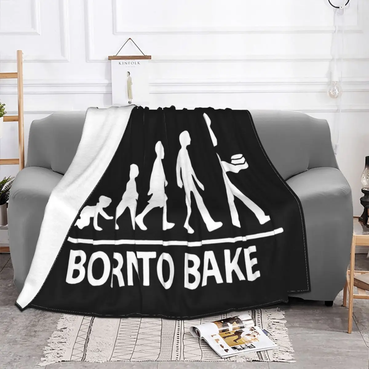 Born To Bake Mens Baker Chef Pastry Chef Cook Cakes Baking Summer Discount High Quality Throw Blanket