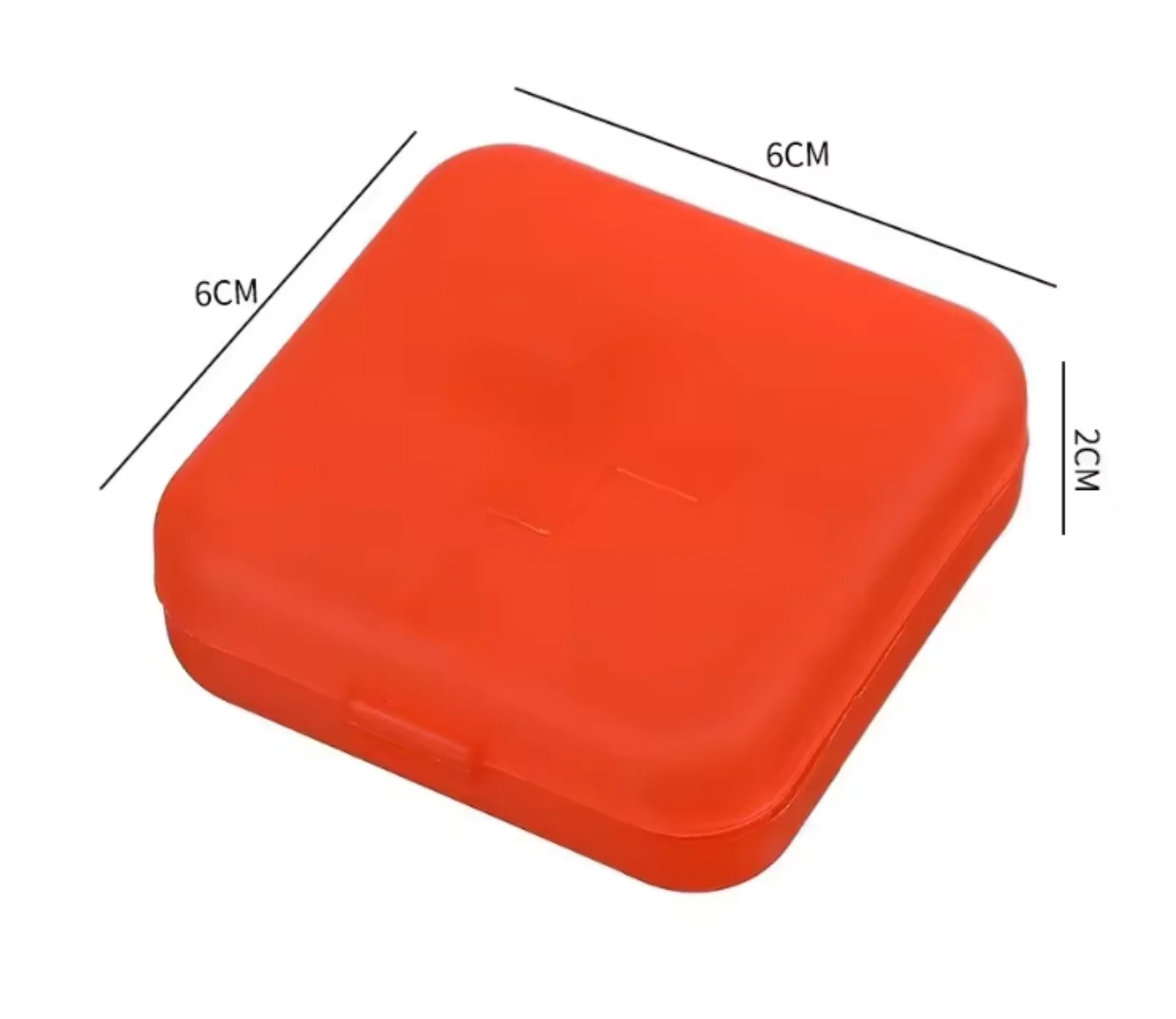 Portable 4 Grids Weekly Pill Organizer Box, Mini Plastic Pill Case for Home Travel, Solid Color Medicine Storage image 6
