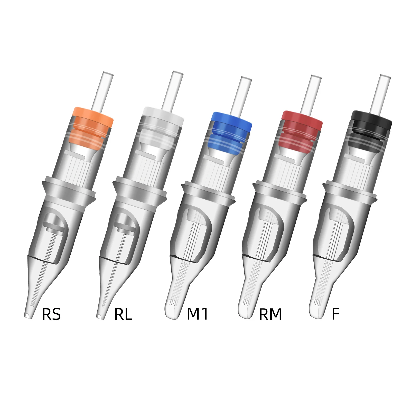 10 sztuk jednorazowy tatuaż igły 1RL 3RL 5RL 7RL 9RL 11RL 5RM 7RM 11RM 3RS 5RS 7RS 9RS 11RS 5/7/9F/M1 maszynka do tatuażu