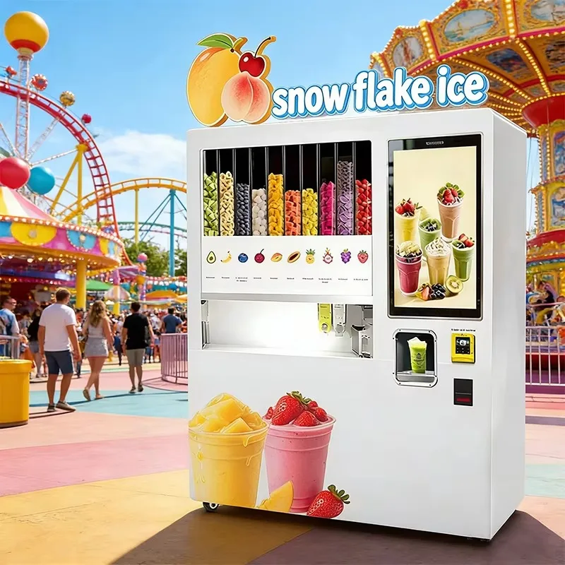 Slushie Vending Machine Smart Automatic Smoothie Maker Commercial Equipment for Retail, School and Office