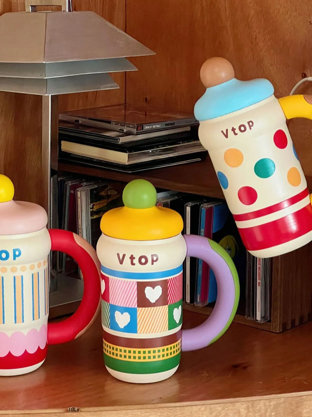 

Vtop милая мультяшная изолированная кофейная чашка St из нержавеющей стали, большая емкость, портативная женская новинка 2025 года, высокое эстетичное значение