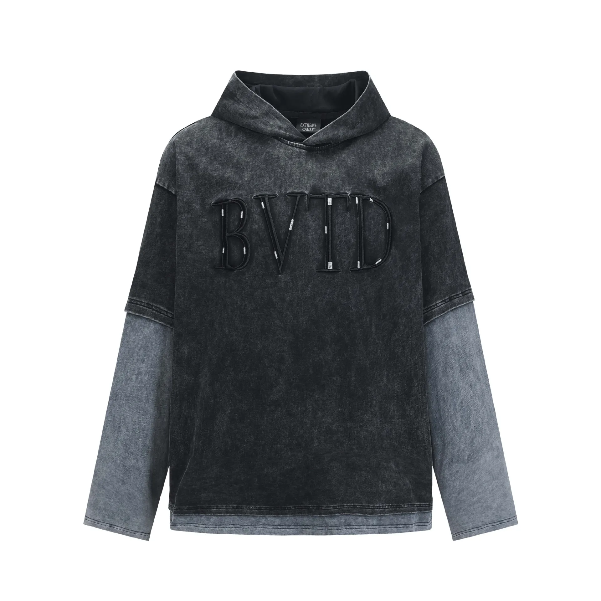 

Мужские уличные винтажные толстовки в стиле хип-хоп с вышивкой букв, модная уличная одежда, пуловер с капюшоном, толстовка из 2 предметов