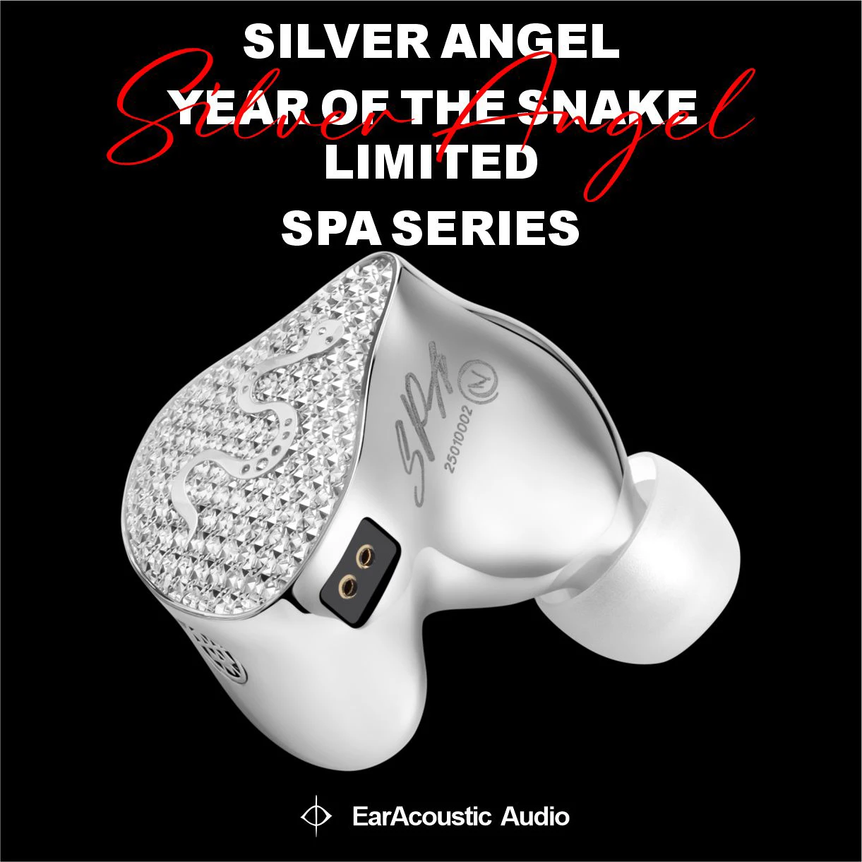 EarAcoustic Audio SPA-Hi End Series Silver Angel HiFi Iems Doublesided Composite Diaphragm Dual Magnetic Chamber Dynamic Driver