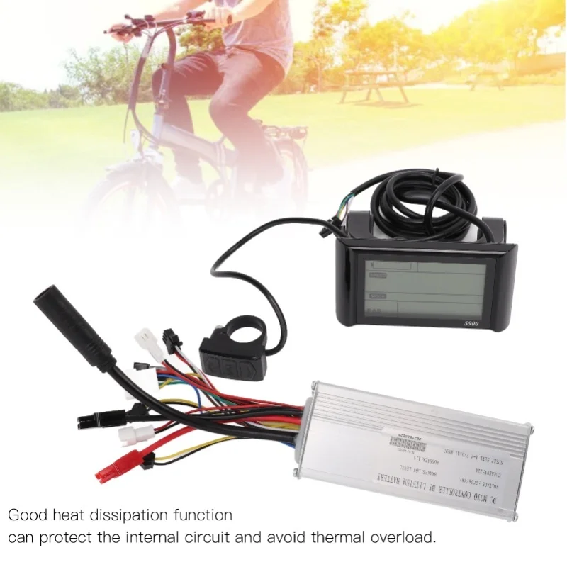 دراجة كهربائية تعديل عدة تحكم عرض الإبهام خنق الطاقة دواسة مساعدة مجموعة أجهزة الاستشعار لمحرك 36 فولت 48 فولت 500 واط #6