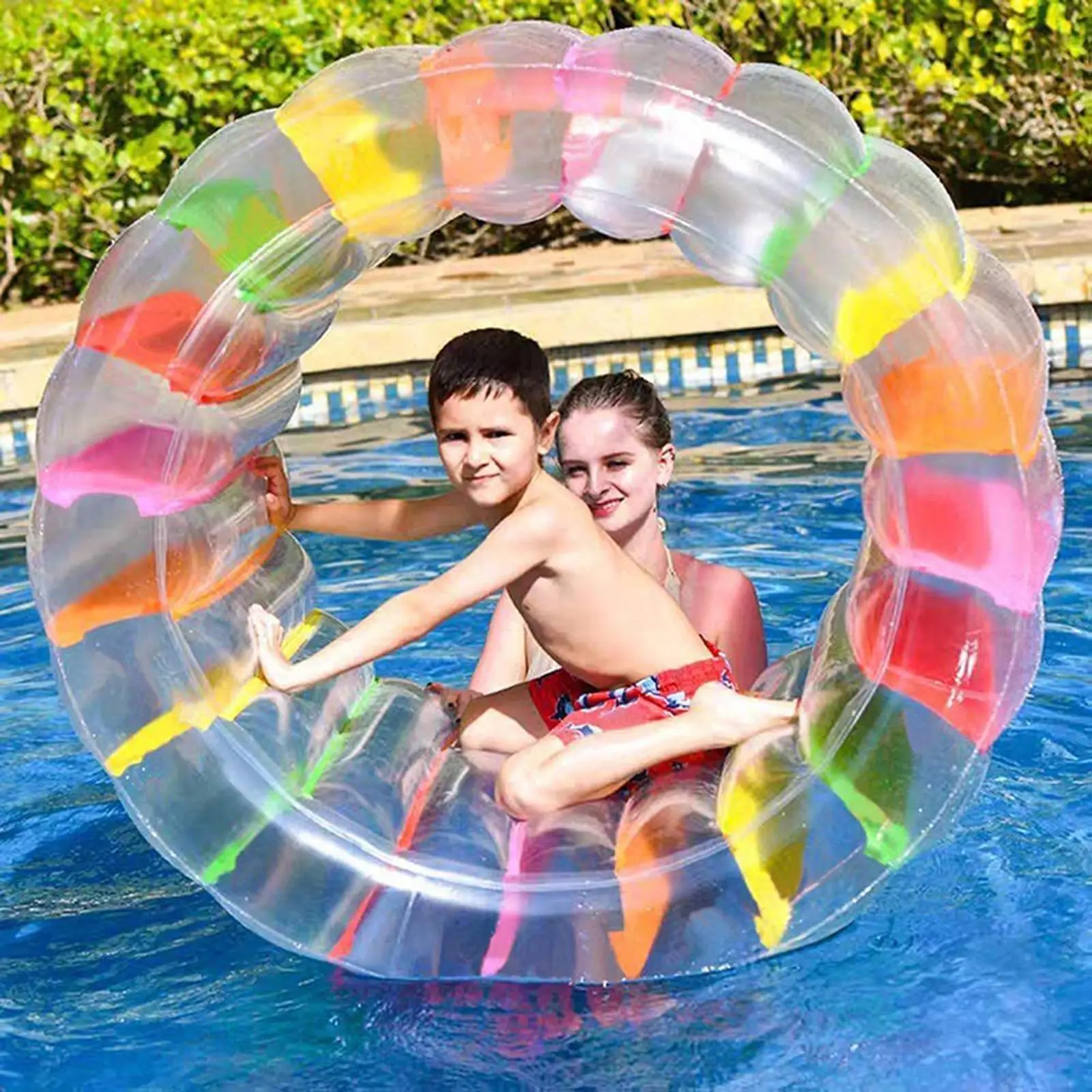 

Поплавок для бассейна, надувное водяное колесо для игры на траве, летний лужайке