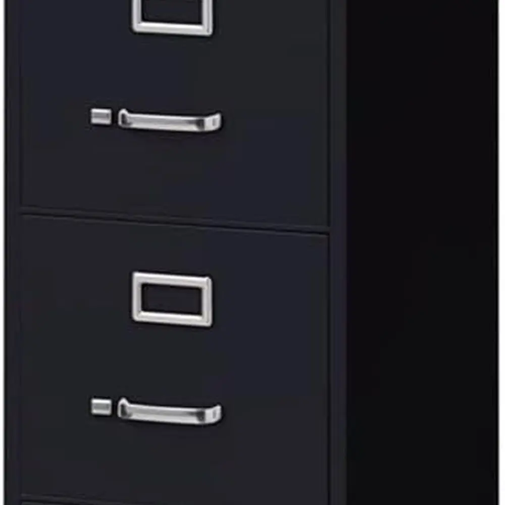 4 درج 52 خزانة ملفات معدنية لحم العجل الأسود، قابلة للقفل، مجمعة مسبقًا، حجم الرسالة، مناسبة للمنزل أو المكتب