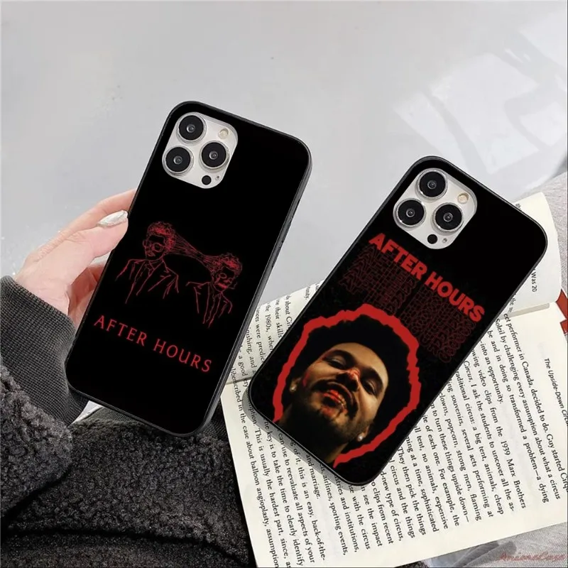 Weekend After Hours Cell Phone Case for iPhone 15 14 13 12 11 XS X 8 7 6 Plus Mini Pro Max SE 2022 Black Soft Phone Cover Funda