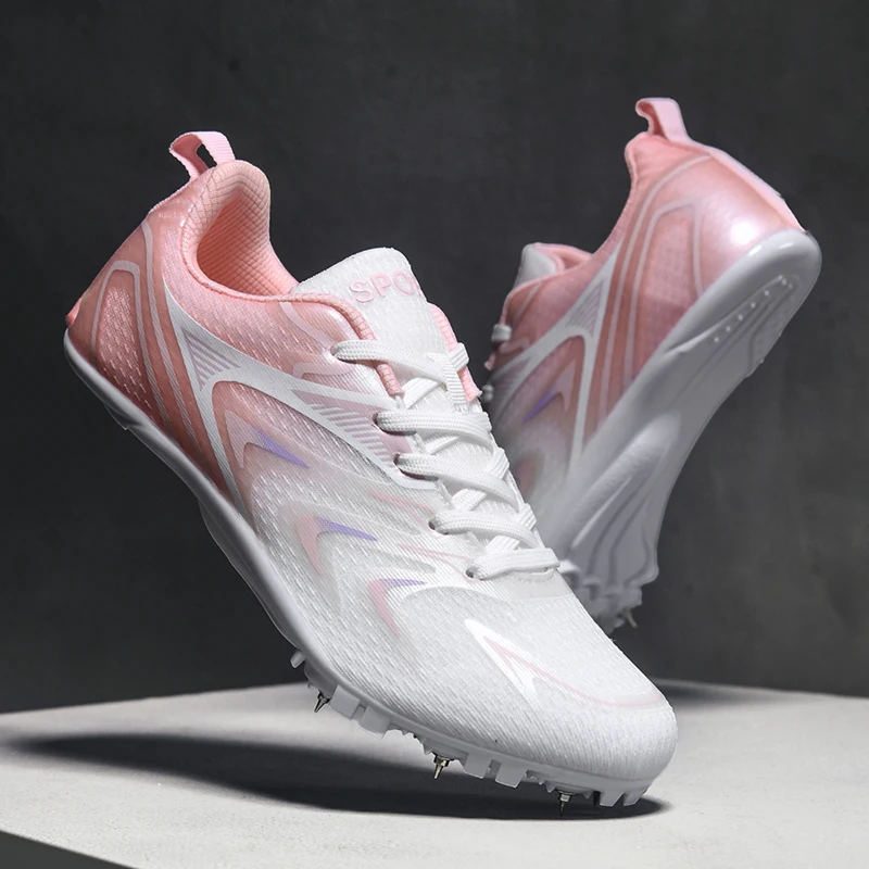 Прохладный стиль, студенты-подростков, легкоатлетическая тренировочная обувь, удобная мужская обувь для гонок на ногтях, женские кроссовки для прыжков в высоту Прохладный стиль, студенты-подростков, легкоатлетическая тренировочная обувь, удобная мужская обувь для гонок на ногтях, женские кроссовки для прыжков в высоту