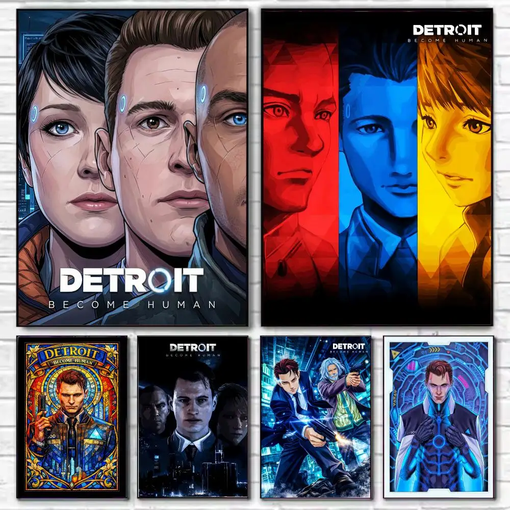 Game Detroit Become Human Poster HD Decorative Wall Art for Living Room Bedroom Café Stylish Home Décor Gift