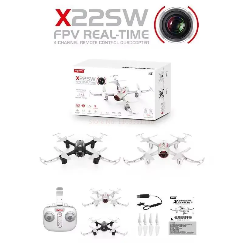 SYMA Original X22SW Rc Helicopter Quadcopter Drone Fpv Aerial Photography Mobile Phone Remote Control Aircraft