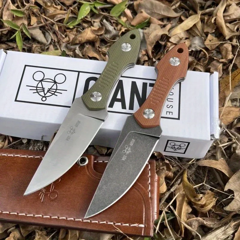 

GMF3 Прямой нож 8Cr13Mov Blade G10 Ручка Wilderness Survival, Охота Защита Многофункциональные тактические ножи Мужской подарок