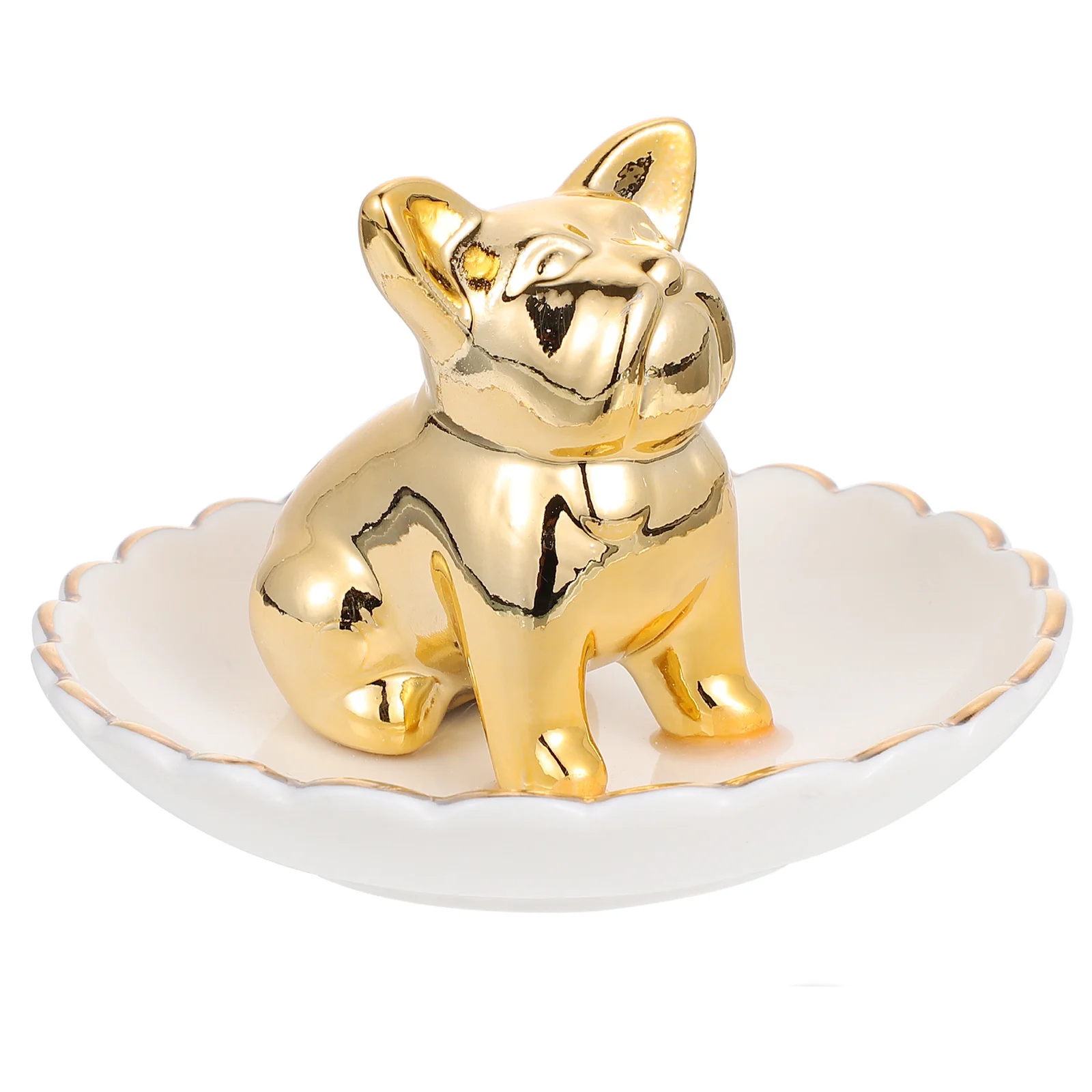 1Pcs Ceramic Jewelry Dish Plate Animal Design Jewelry Storage Display Tray for Table Entrance Stylish Trinket Tray