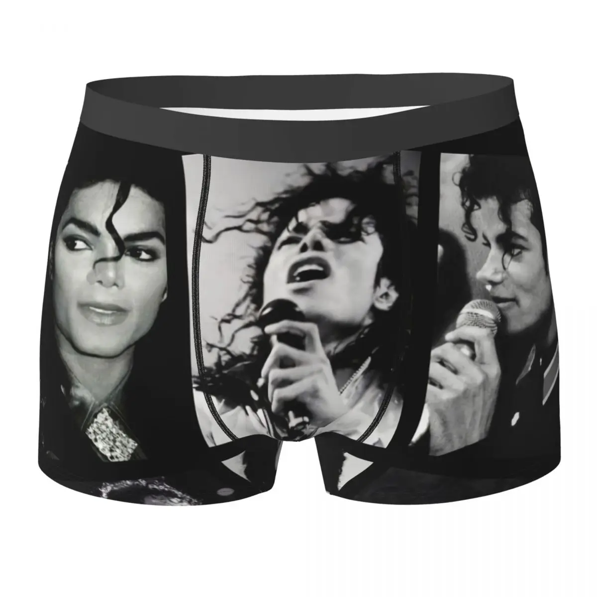 

MJ M-Michaels Поп-певец Нижнее белье J-Jacksons Фото Сексуальные трусы Сублимационные боксеры Короткая сумка Мужской багажник большого размера