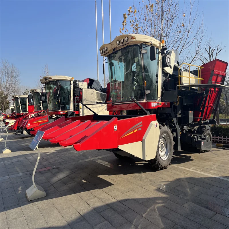 SYNBON Professional 4 Wheel Self-Propelled Corn Combine Harvester