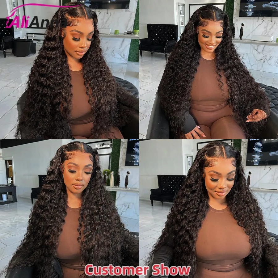 28 30 32 Inch Human Hair Bundles Water Wave Bundles Raw Hair Bundles Brazilian Hair Extensions Deep Curly Human Hair Bundles