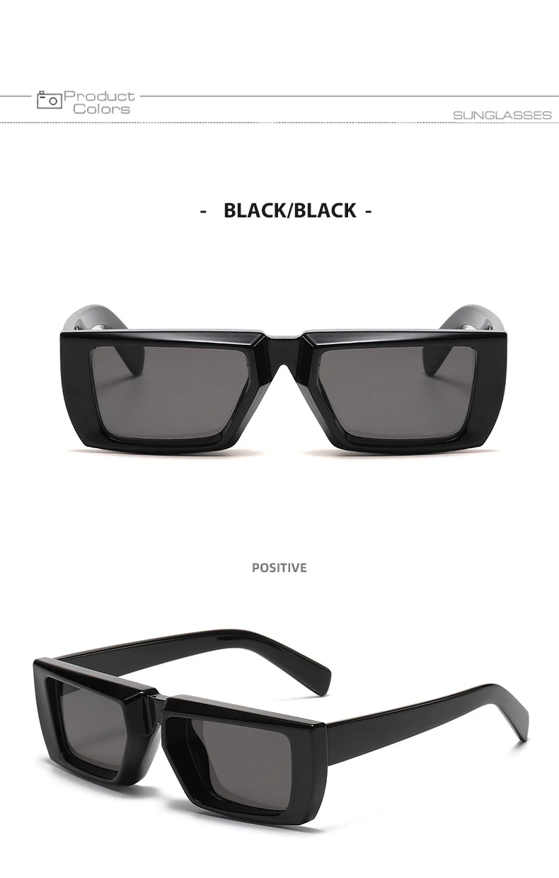 OEC CPO Vintage Rechteck Sonnenbrille Frauen Punk Kleine Rahmen Sonnenbrille MenTrends Quadratische Gläser UV400 Shades Mode Brillen – Detail 6