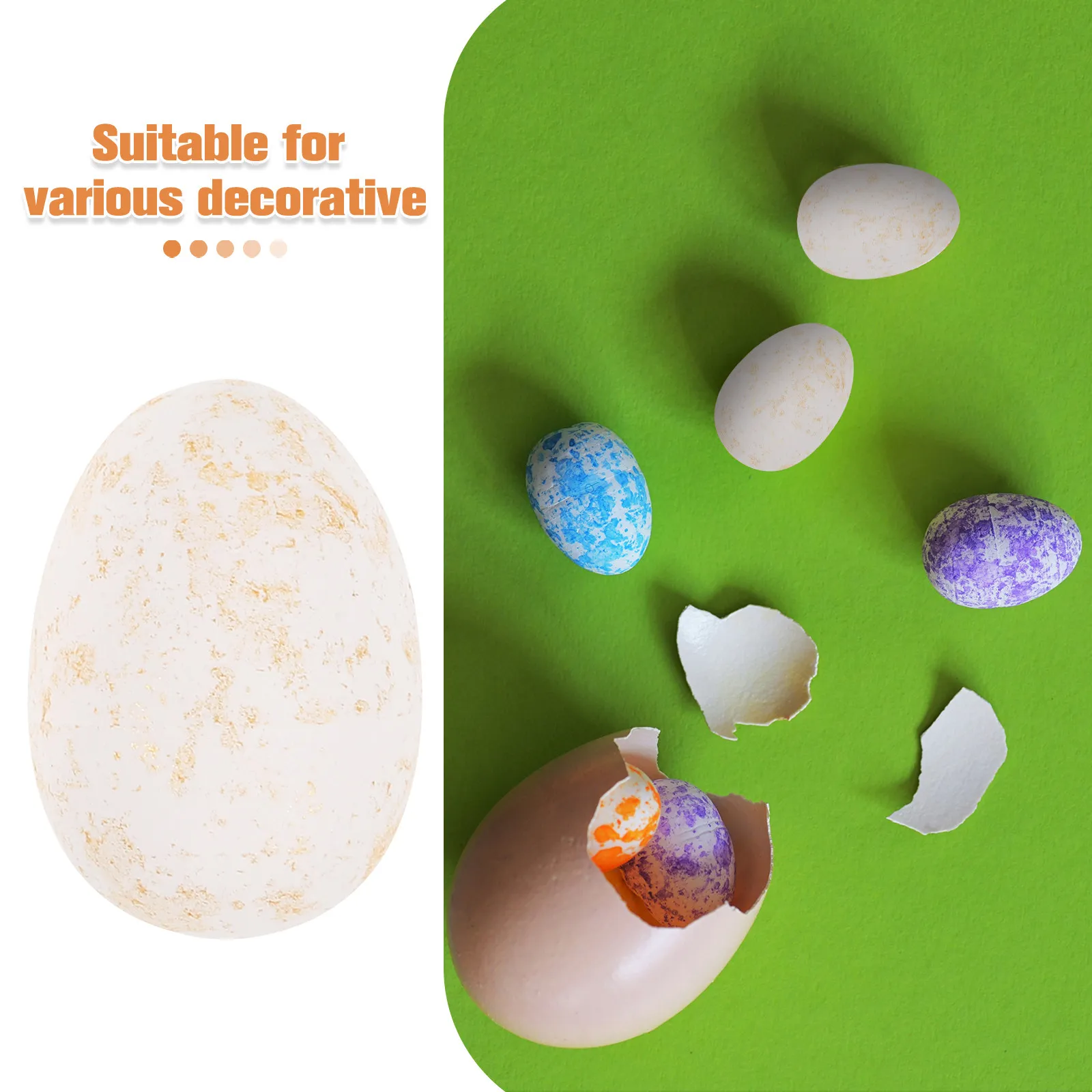 40Pcs Easter Foam Eggs Decorations Creative Spotted Artificial Decorative Eggs for DIY Crafting Party Home School Mall Festive