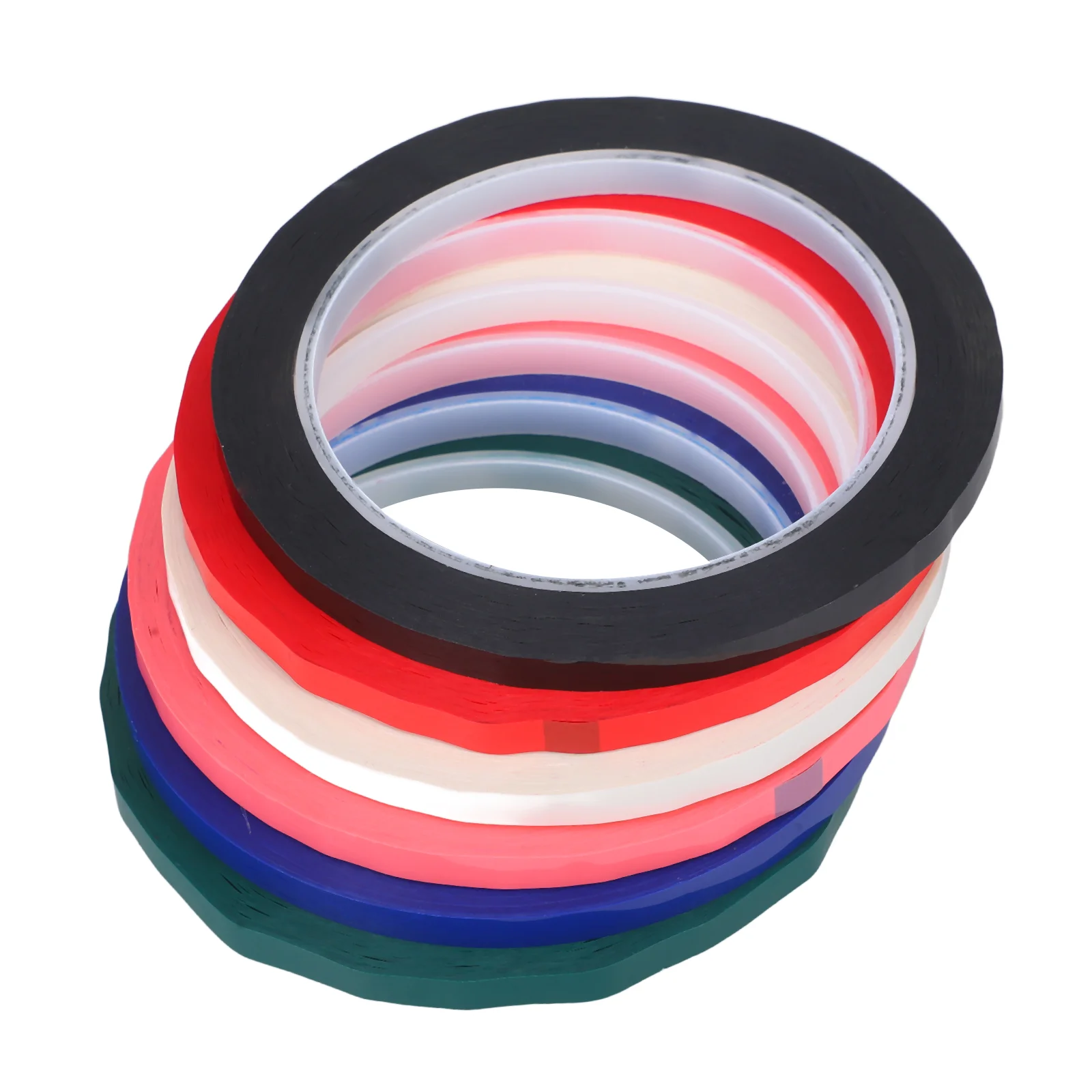 

6 Rolls Whiteboard Tape Long Labeling Tapes for Identification Labels Craft Bulk Marking Pinstriping