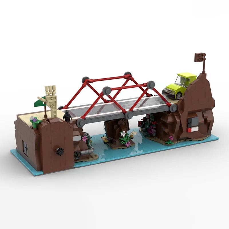 1078 قطعة MOC RCE بولي بريدج ألعاب نموذج اللبنات العمارة اللعب فكرة التعليم الطوب الاطفال هدايا عيد الميلاد عيد الميلاد