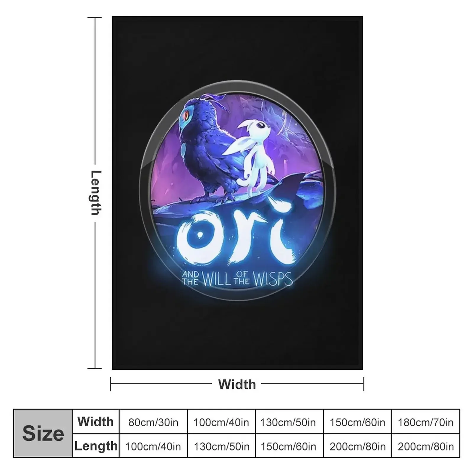 ori and the will of the wisps Throw Blanket for sofa for babies Furrys Sofa Throw Blankets