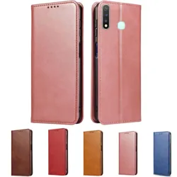 Leather Cases For Vivo Y19 1915 Luxury Wallet Flip Book Phone Cover For Vivo Y5S V1934A Phone Bags VIVOY19 Y 19 Card Slot