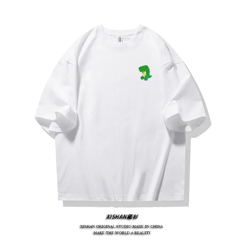 Men's Short Sleeve T-shirt Casual Crew Neck Loose Summer Tops Fashion Printed Basic Tee for Daily Wear