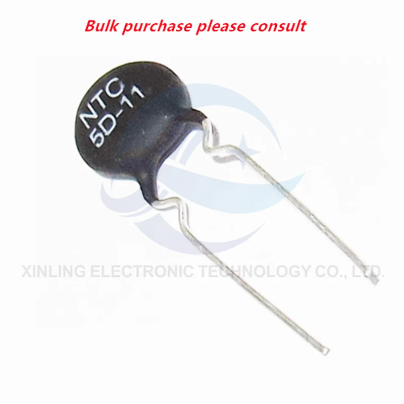 100Pcs NTC10D-5 Weerstand 10d5 10r 10d-5 In-Line Ntc Thermistor