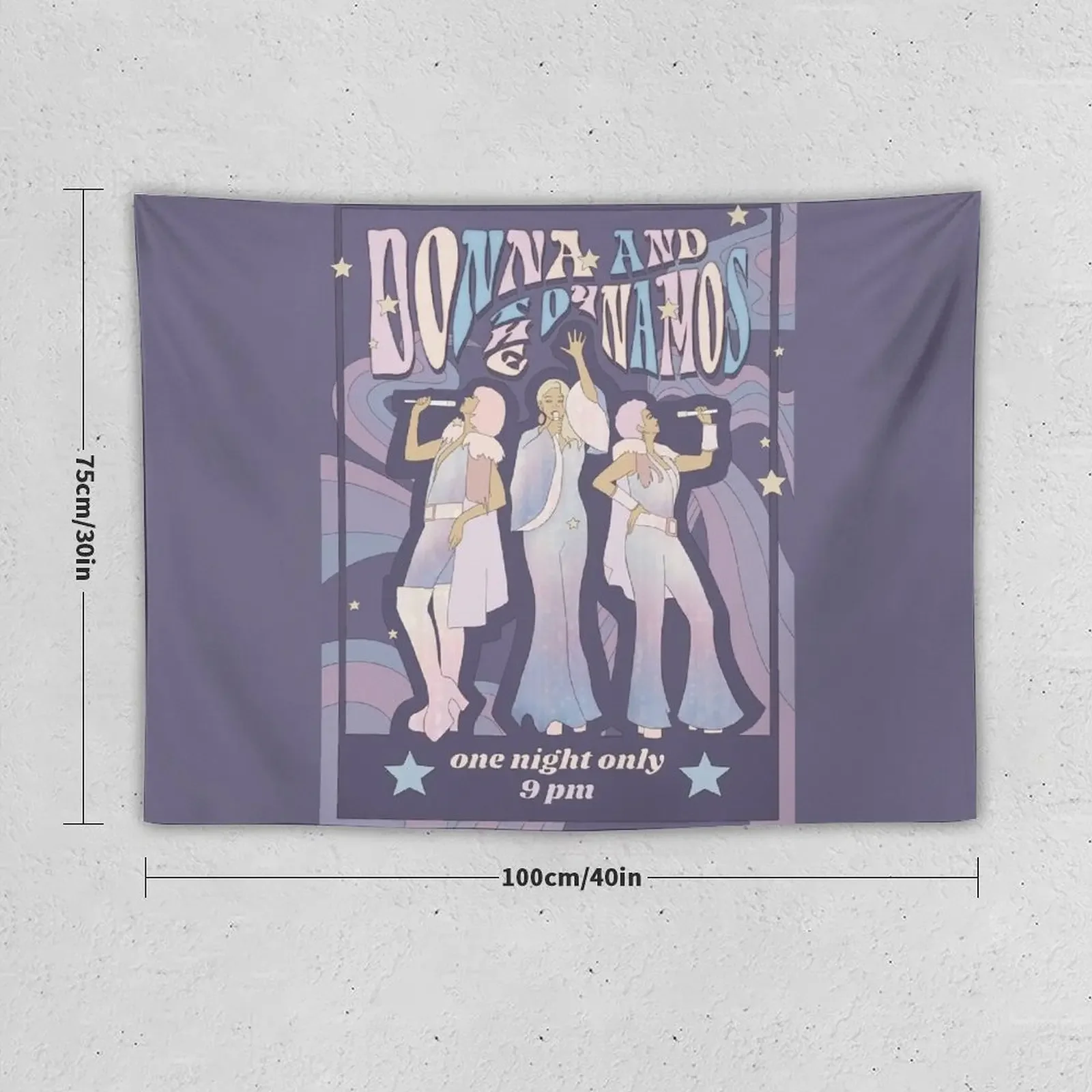 Donna and the Dynamos Concert Poster Tapestry Things To The Room House Decoration Cute Room Decor Bedroom Decor Tapestry